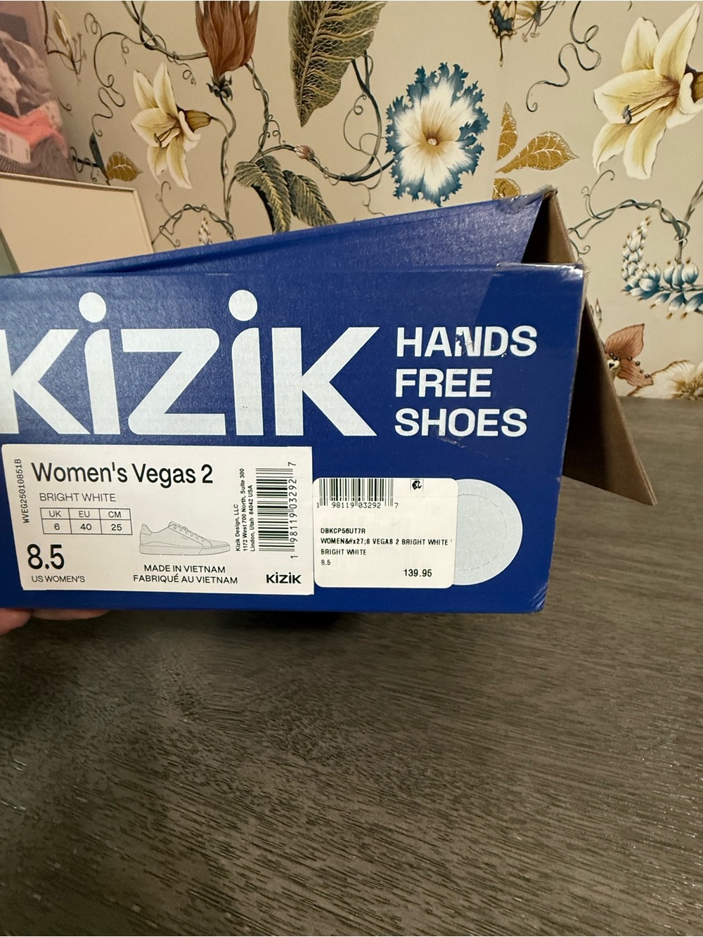 Kizik Vegas Bright White Women Sneakers Size 8.5 - Picture 10 of 11